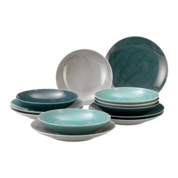 set d'assiettes Loft Colour Mixed