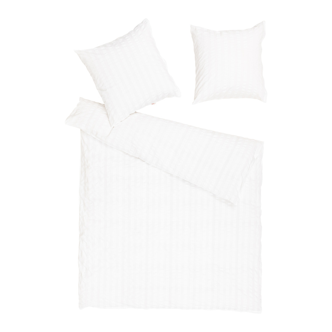 fodera per cuscino WHITE-SEERSUCKER