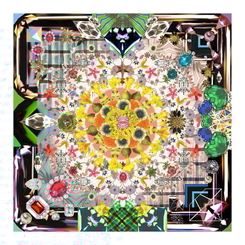 tapis à fibres faibles JEWELS GARDEN