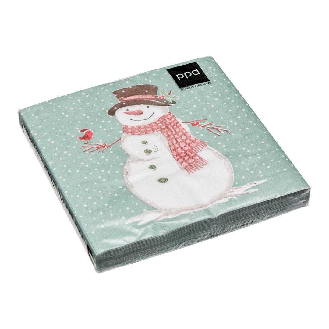 serviettes en papier Mr. Snowman