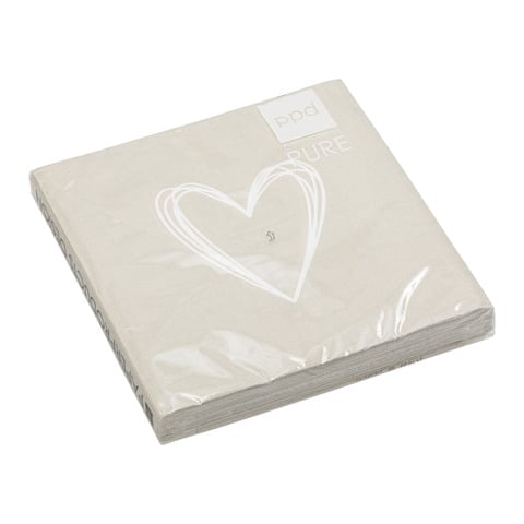 serviettes en papier Pure Heart
