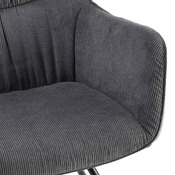 sedia con braccioli Lucas-Cord
