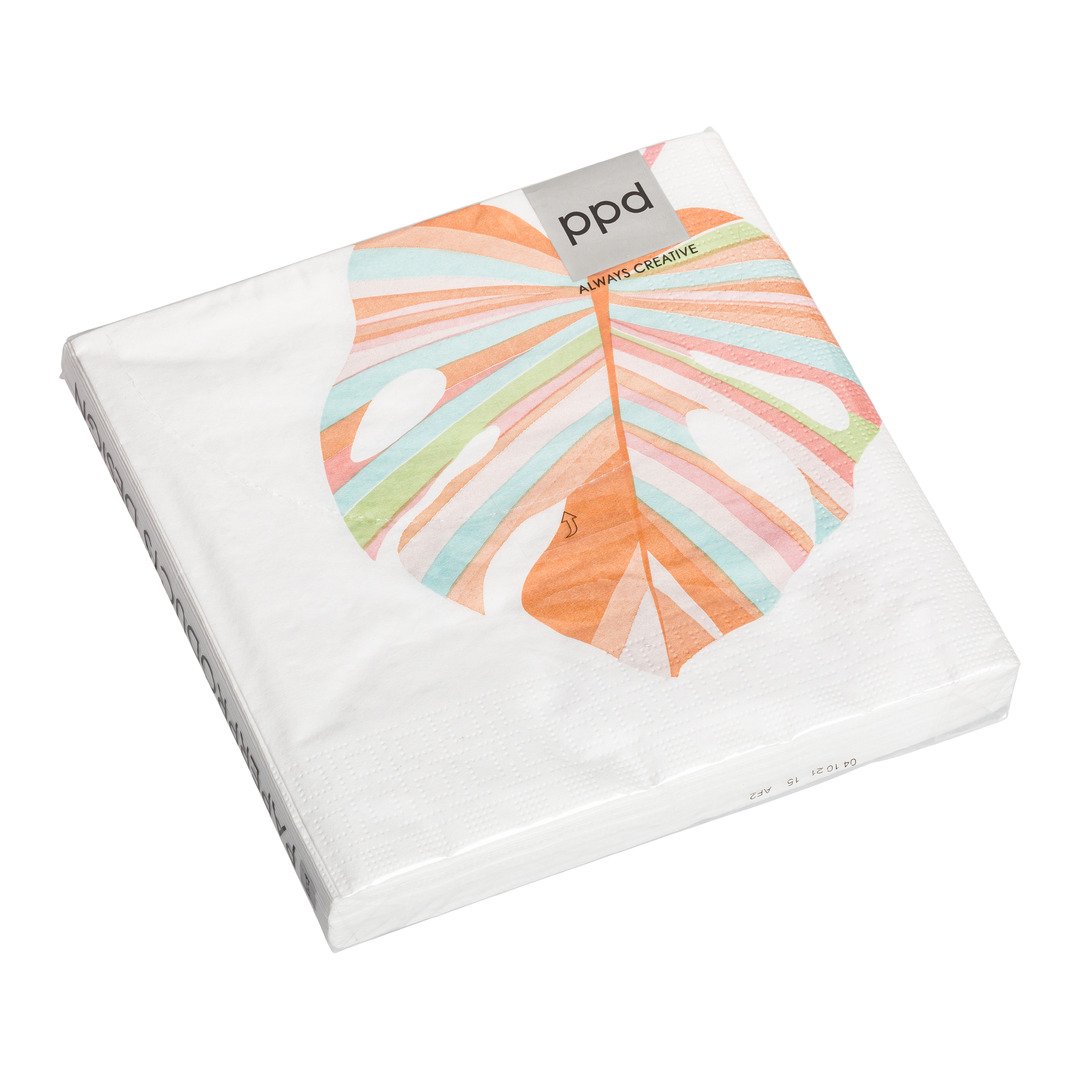 serviettes en papier Pastel Leave