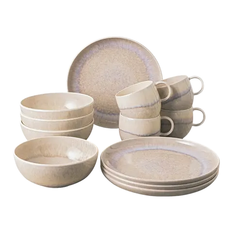 Geschirrset Perlemor Sand