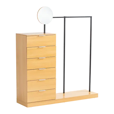 Kompaktgarderobe Eiche Dekor