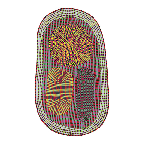 tappeto taftato/tessuto AMOEBA