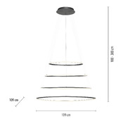 lampada a sospensione Tessara