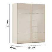 armadio ad ante scorrevoli Covalo-Glas