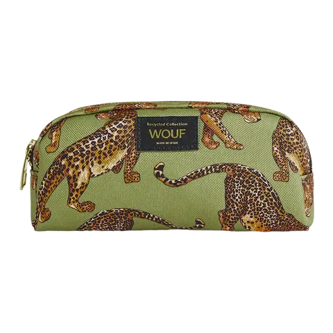 trousse per trucchi Olive Leopard