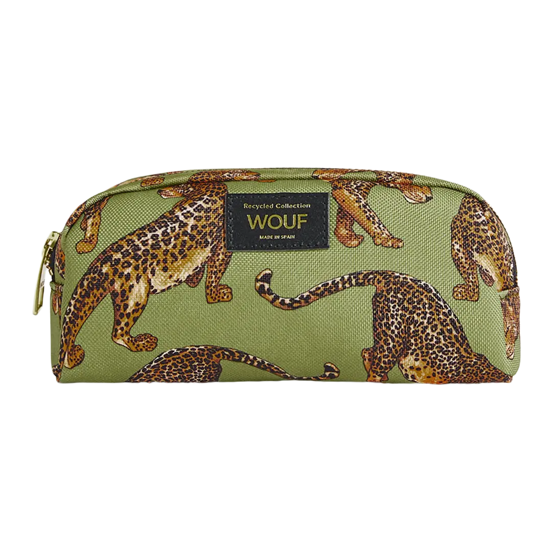 trousse per trucchi Olive Leopard