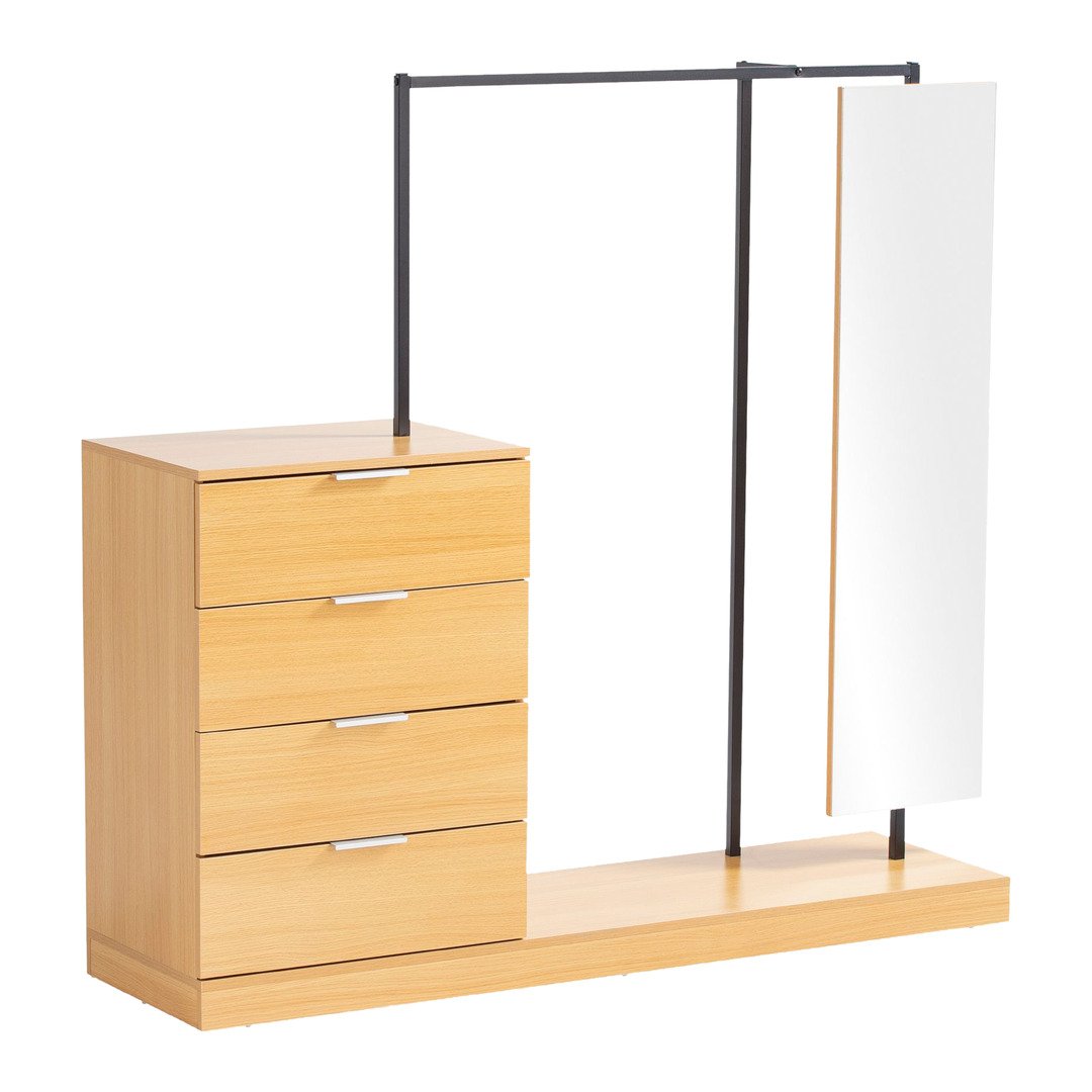 Kompaktgarderobe Eiche Dekor