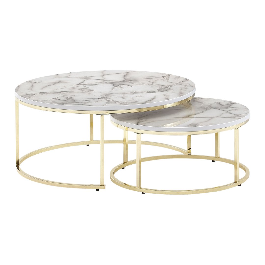 Set di tavolini 2 pezzi Marmor