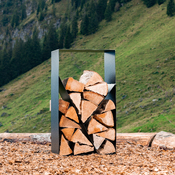 étagère à bois pour cheminée Avantgarde-Stahl