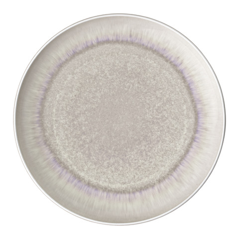 Flacher Teller Perlemor Sand