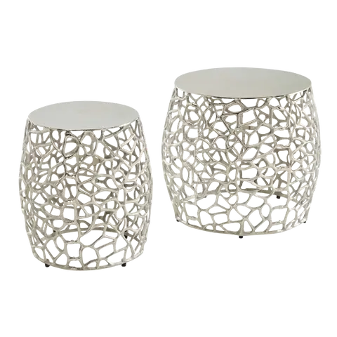 Table gigogne 2 pieces Alu