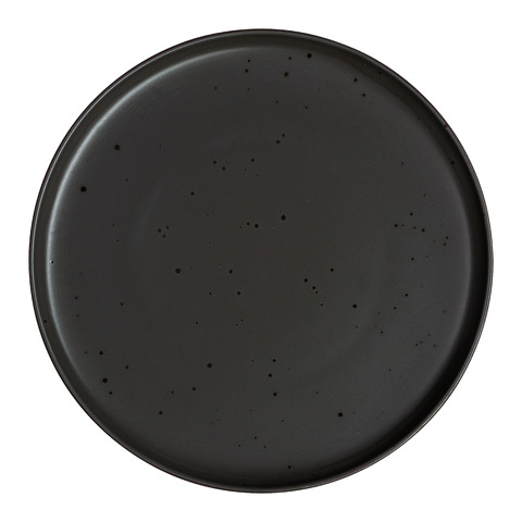 Flacher Teller Black Pearl