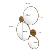 miroir mural Rund
