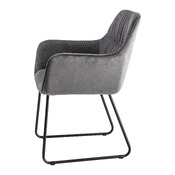 sedia con braccioli Lucas-Cord