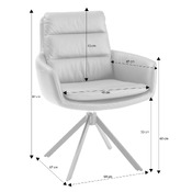 chaise à accoudoirs EVEREST