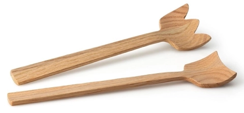 couverts à salade Oak