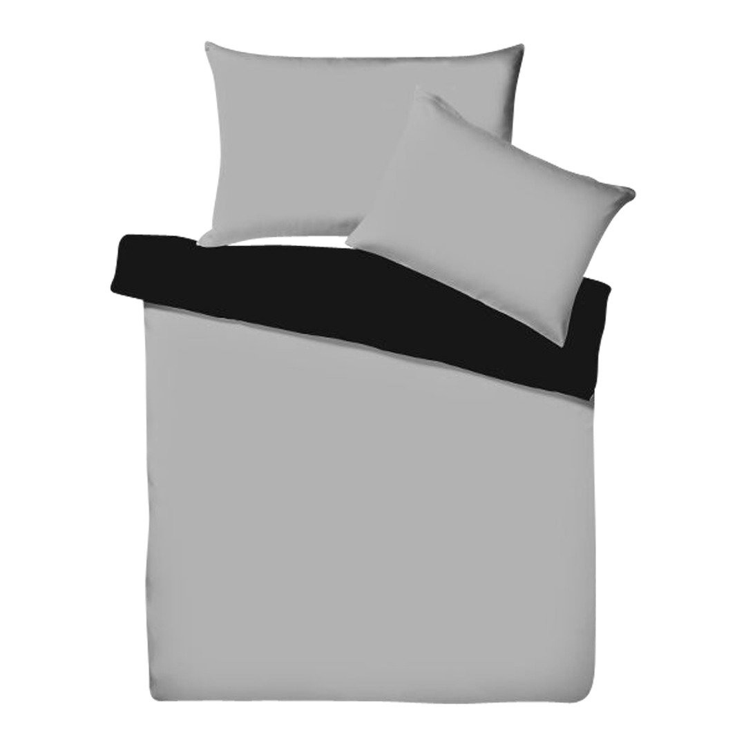 Bettwäschegarnitur Uni Satin