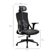 chaise de bureau Schwarz