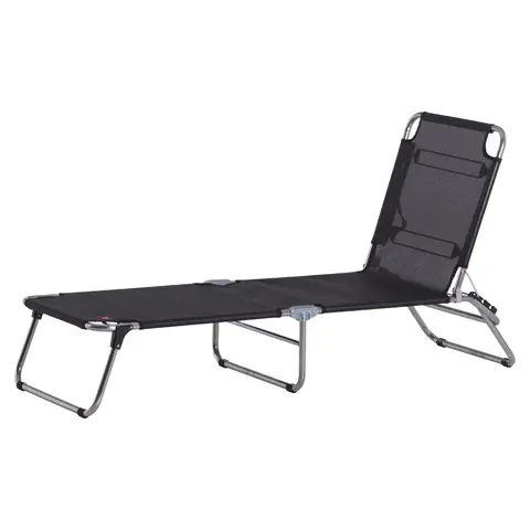 Liegestuhl Playa Alu Schwarz