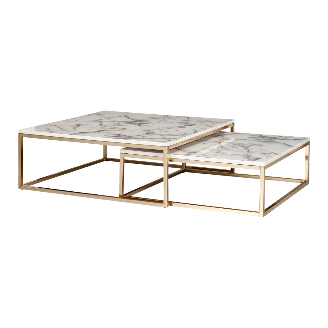 Set di tavolini 2 pezzi Marmor