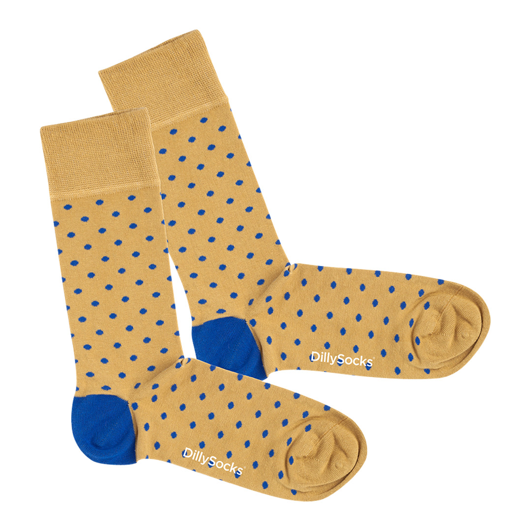 calzini Tiny Indigo Dots