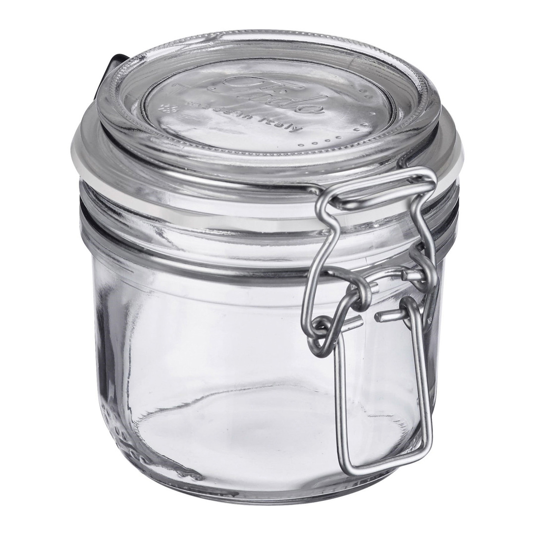 pot de stockage en verre Wireglass