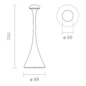 Outdoor lampe de table Nudrop