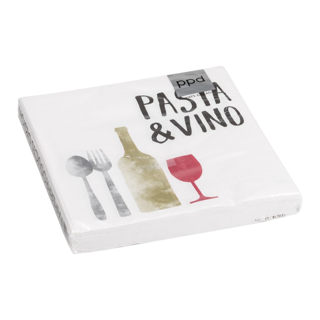 serviettes en papier Pasta&Vino