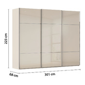 armoire à portes coulissantes Covalo-Glas