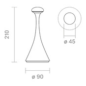 Outdoor lampe de table Nudrop mini
