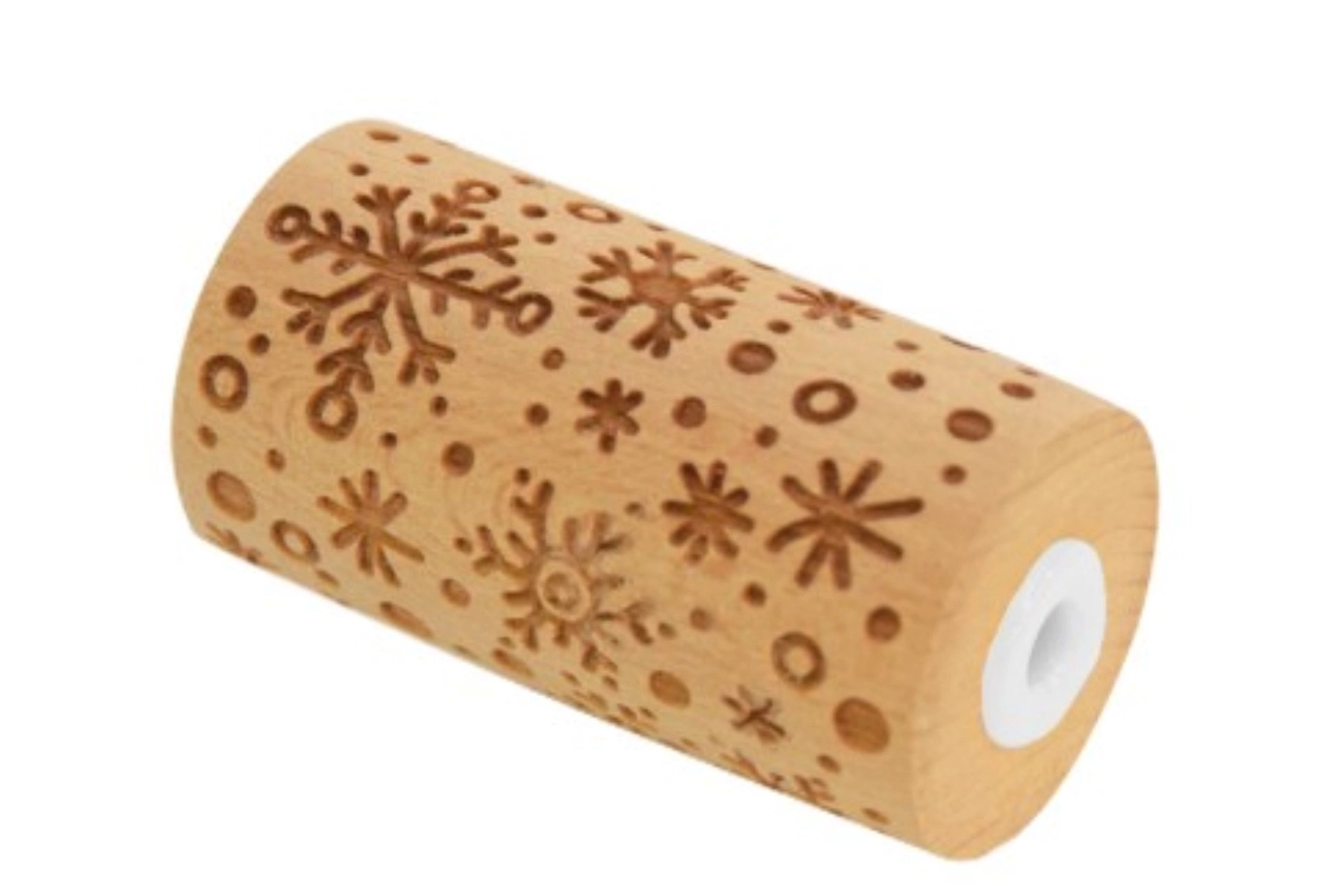 Holzrolle mit Prägung Baking