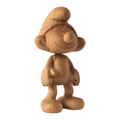 Holzfigur Smurf