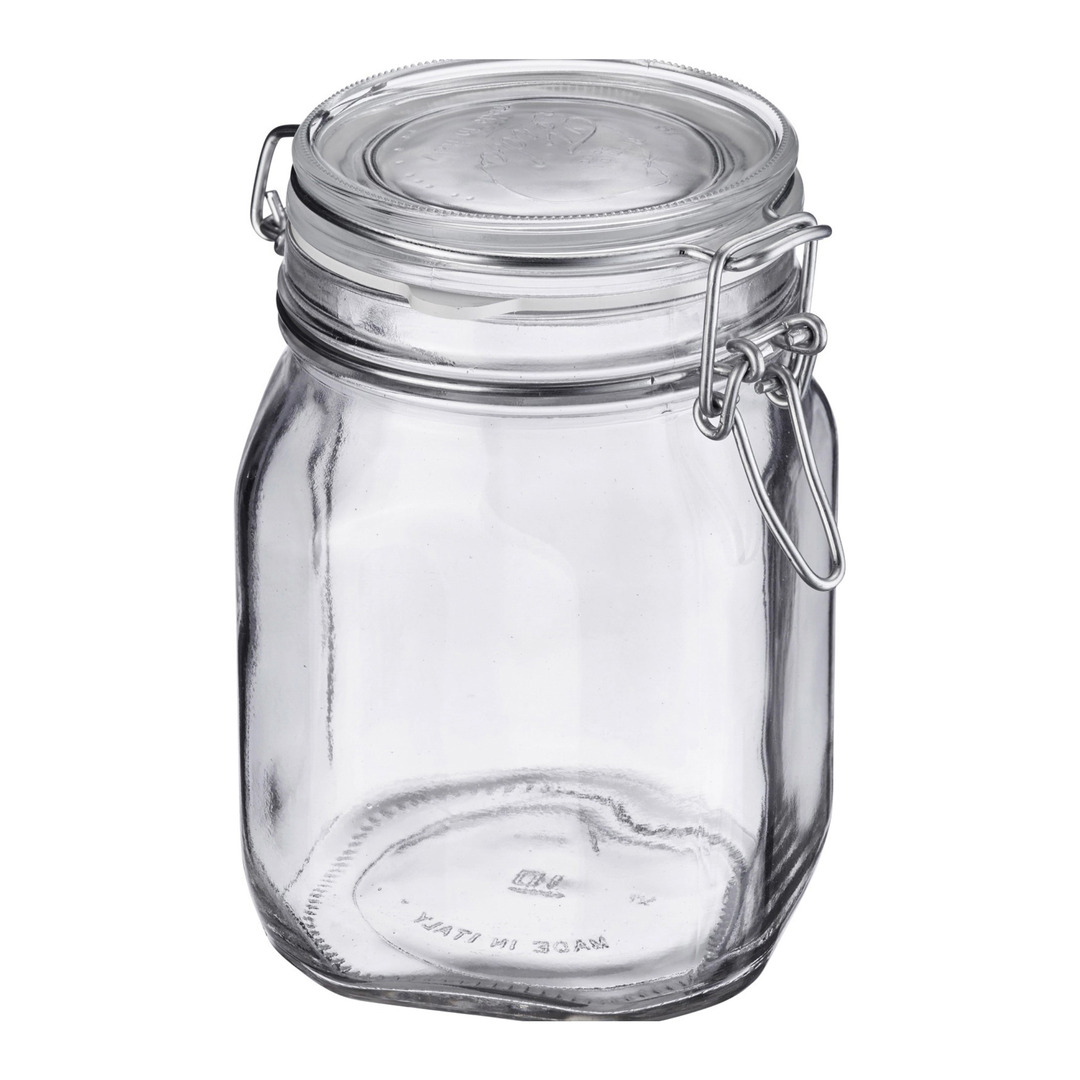 pot de stockage en verre Wireglass