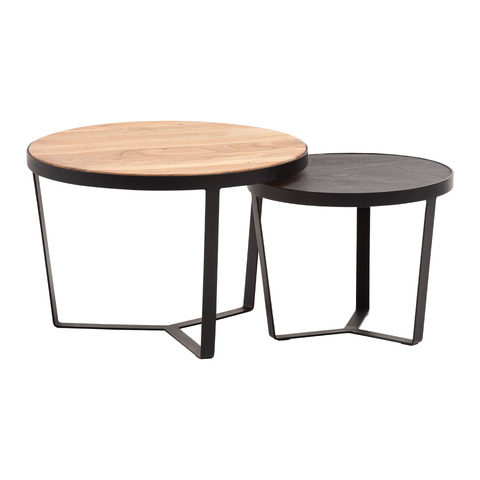 Set di tavolini 2 pezzi Akazie
