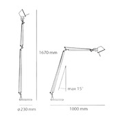 lampada a stelo TOLOMEO