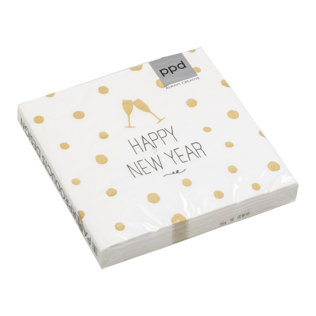 Papierserviette Happy New Year