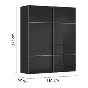 armoire à portes coulissantes Covalo-Glas