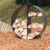 étagère à bois pour cheminée Hestia