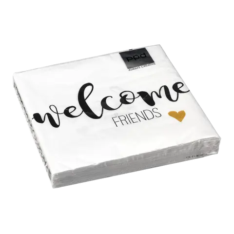 tovagliolo di carta Welcome Friends