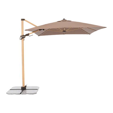 parasol à bras articulé Alu Wood Ultra