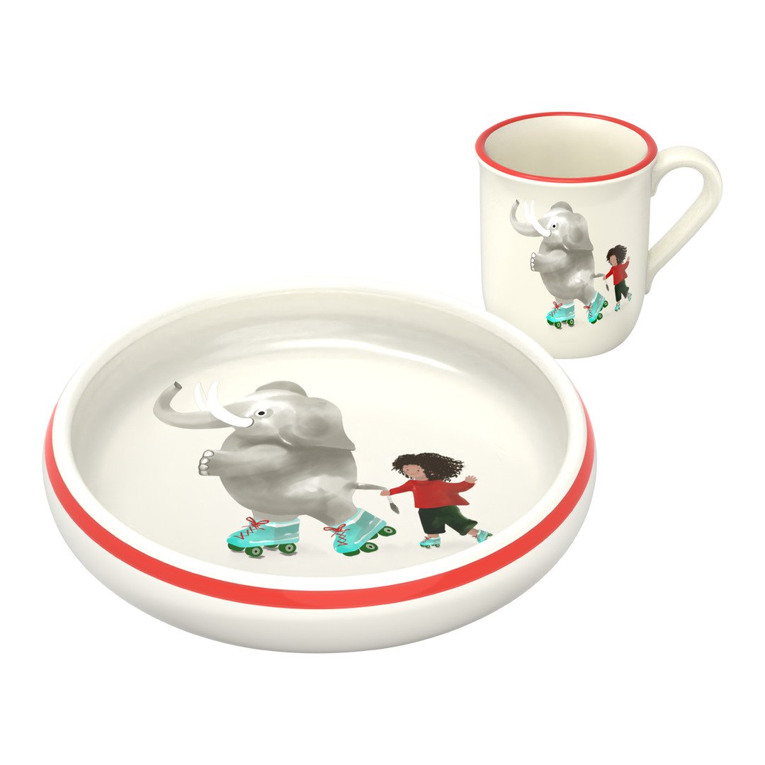 set de vaisselle pour enfants ELEFANT