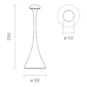 Outdoor lampe de table Nudrop