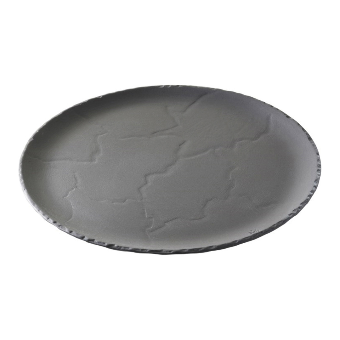 Flacher Teller Slate