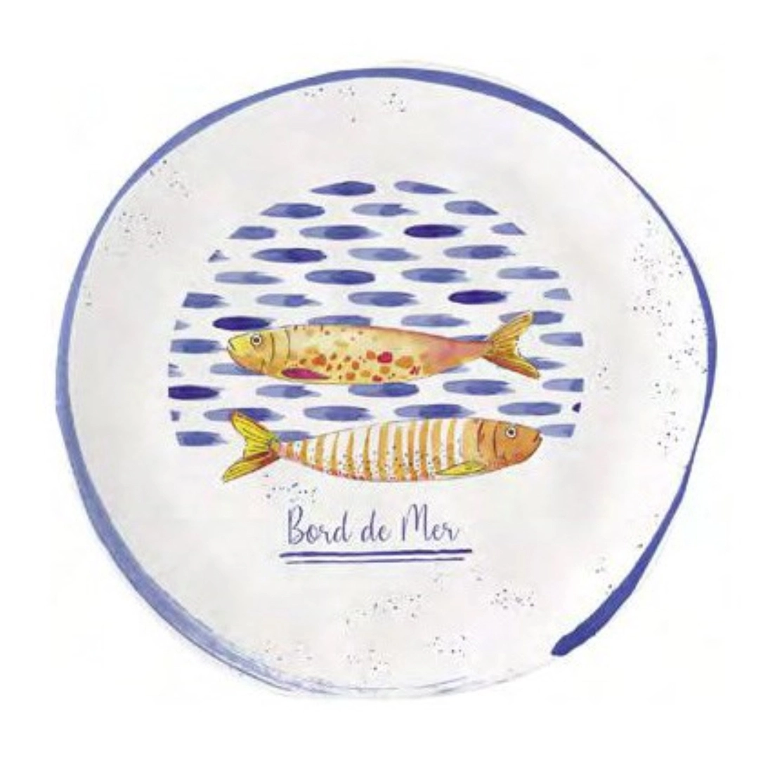 Flacher Teller Bord de Mer