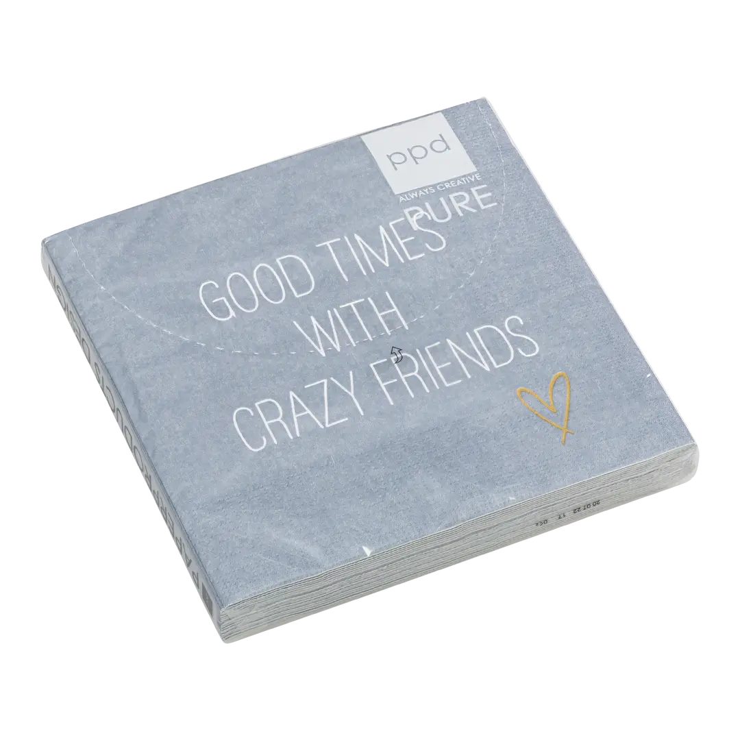 serviettes en papier Crazy Friends