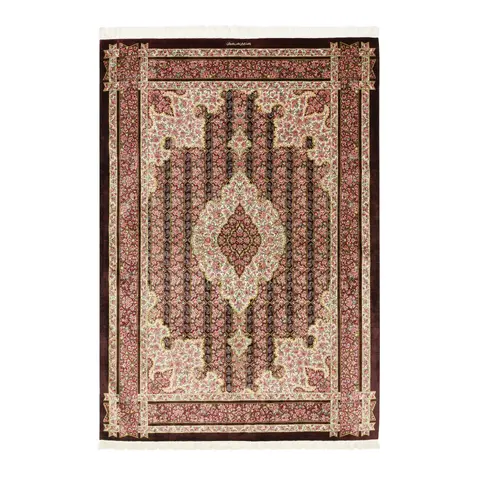 tapis persan Ghom Seide